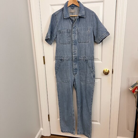 EVERLANE The Supersoft Jean Coverall Sz 8 - Picture 3 of 14